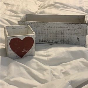 Rustic planting boxes/planters